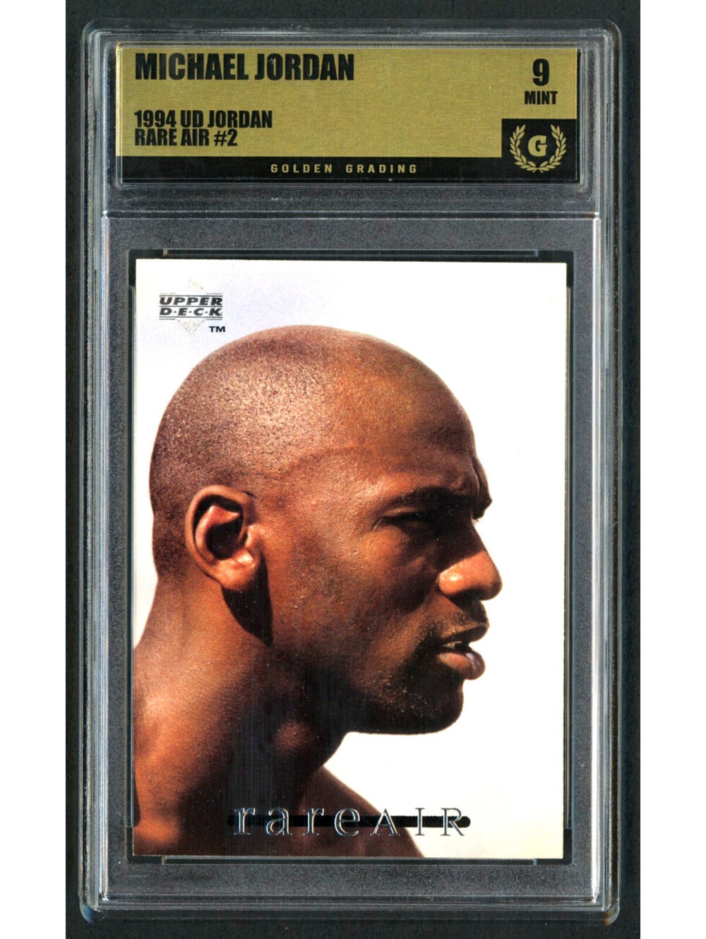 1994 Upper Deck MJ Rare Air #2 Michael Jordan Bulls HOF Graded Mint 9